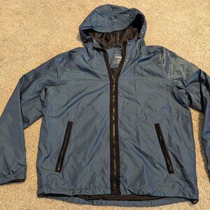 American Eagle men's lightweight windbreaker, dark teal, large